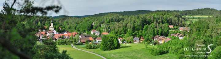 Panorama - Nankendorf vom sogenannten Sausteinfelsen aus